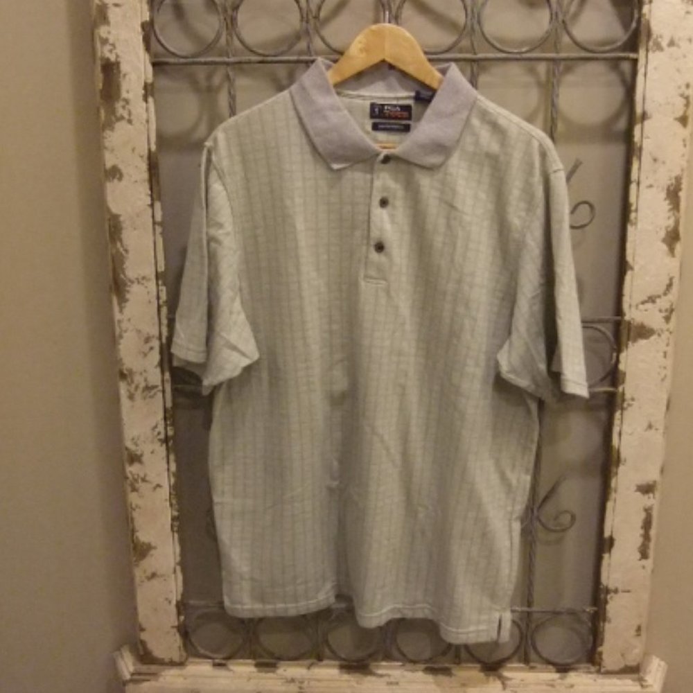 PGA TOUR PERFORMANCE S/S MENS POLO SHIRT -LARGE